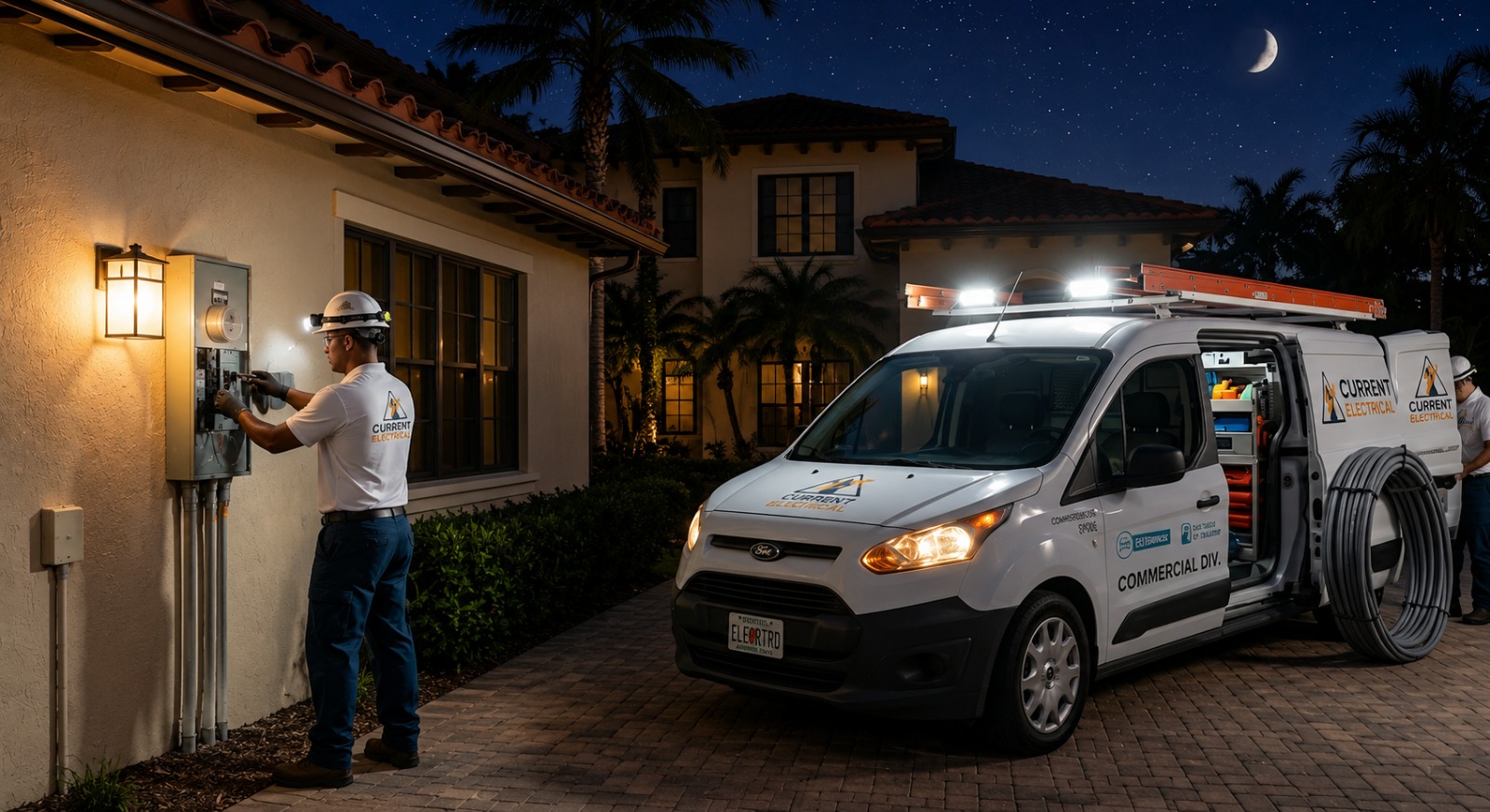 Licensed emergency electrician providing 24/7 power restoration in Miami and Broward