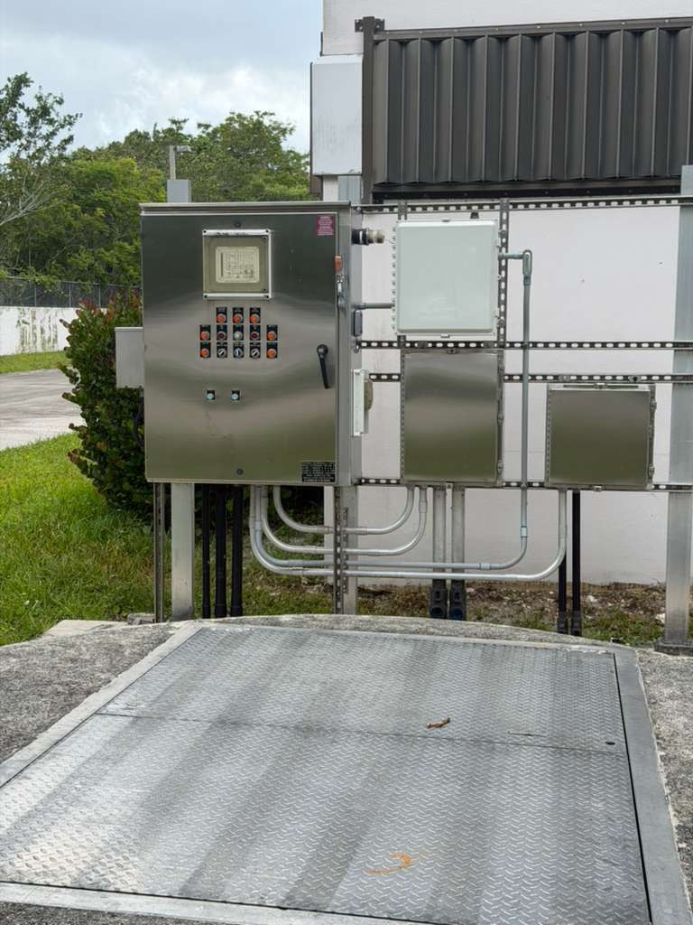 RTU control panel for lift station electrical installation in Miami